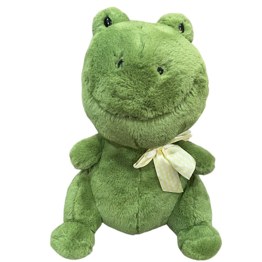 Animal Adventure Green Frog Plush Super Soft Stuffed Animal Toy 15" 2016